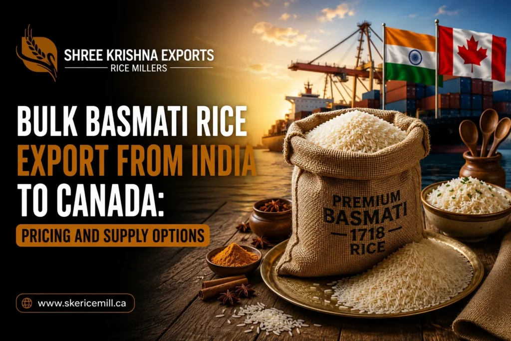 Export of basmati rice from India to Canada